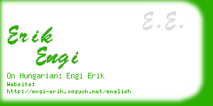 erik engi business card